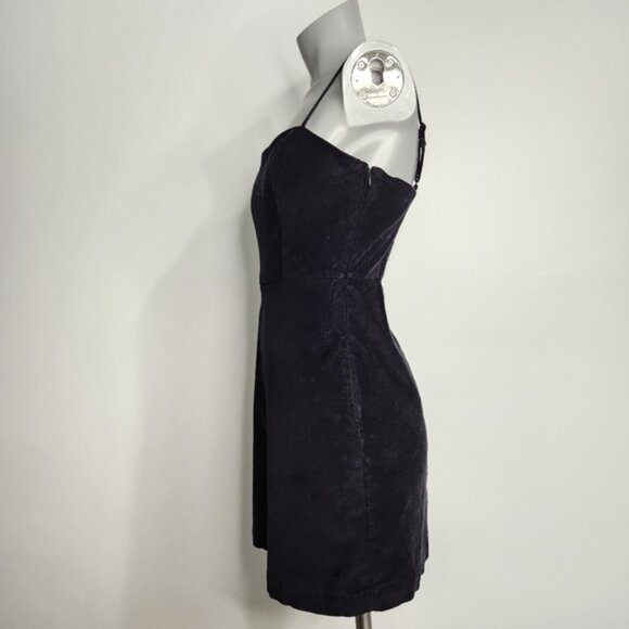 Aritzia Wilfred Isabella Black Corduroy Mini Dress Size 4 - Picture 5 of 16